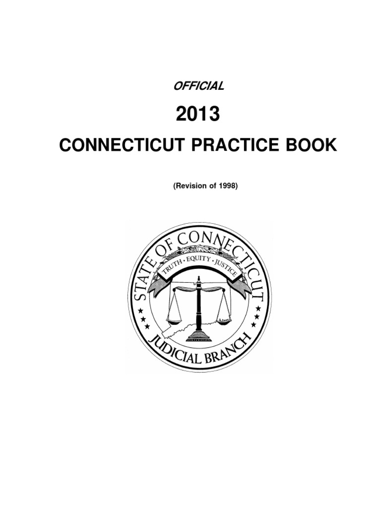 Connecticut Practice Book Official PDF Lawyer Practice Of Law