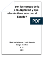 La Pobreza y el Estado Argentino