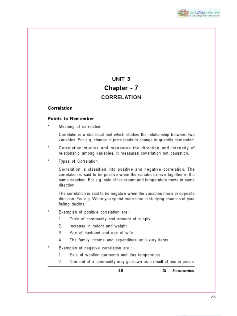 Understanding Correlation in Economics | PDF | Correlation And ...