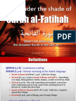 Under The Shade Of: Surah Al-Fatihah