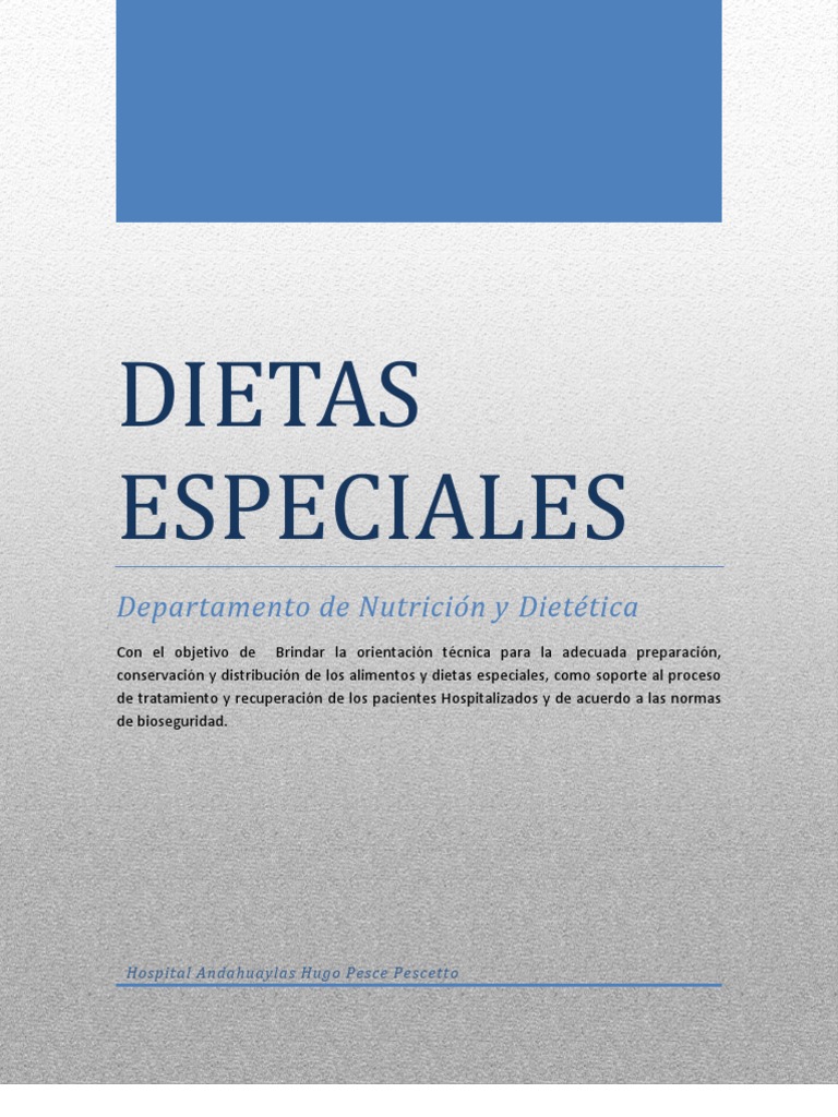 Dietas Especiales Pdf Alimentos Carne