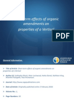 Organic Amendments Improve Vertisol Soil Properties