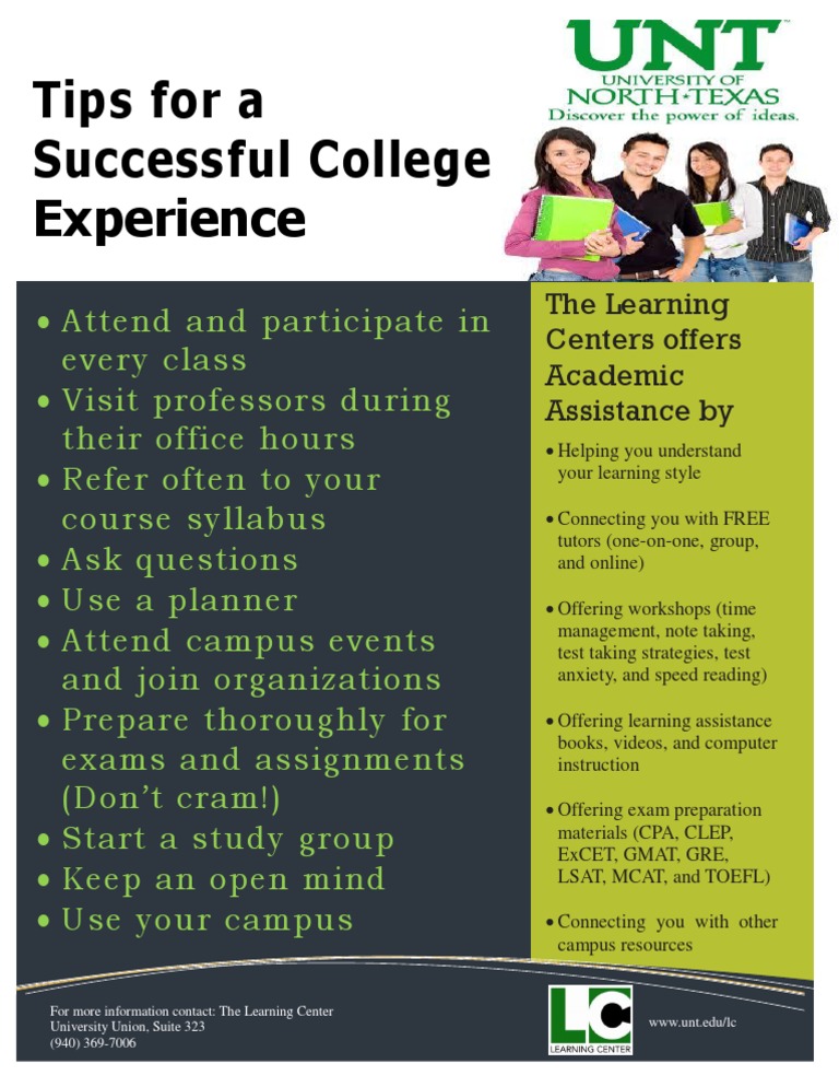 College Learning Assistance Guide | PDF