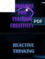 Teaching Creativity Dez