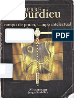BOURDIEU, Pierre. Campo de Poder, Campo Intelectual