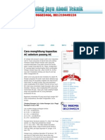 Download Cara Menghitung Kapasitas AC Sebelum Pasang AC by Caca Cici SN151815654 doc pdf