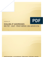 Lecture 10-Scaling IP Addresses