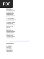 Lyrics | PDF | Bollywood | Cinema Of India