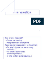 Firm Valuation