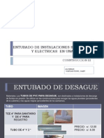 Entubado de Instalaciones Sanitarias y Electricas en Una