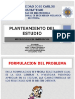 Planteamiento Del Estudio