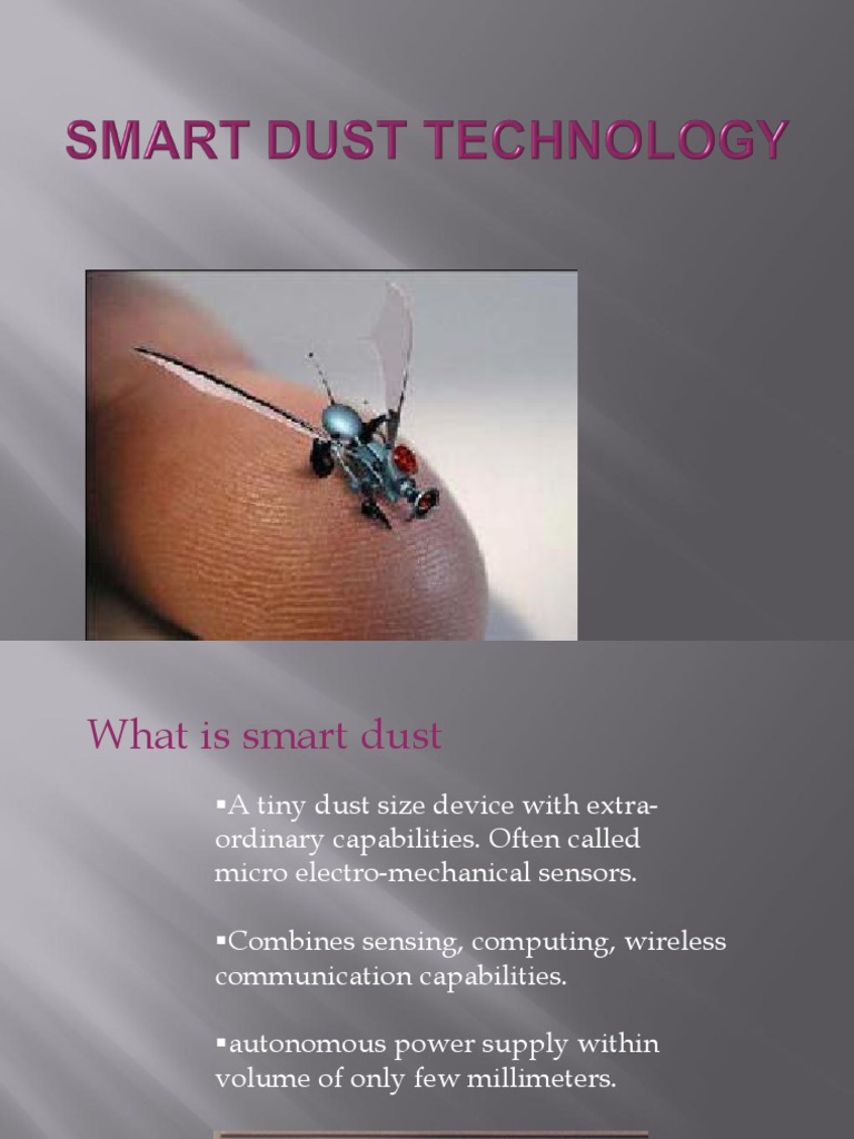 Smart Dust Technology Wireless Sensor Network Electronics