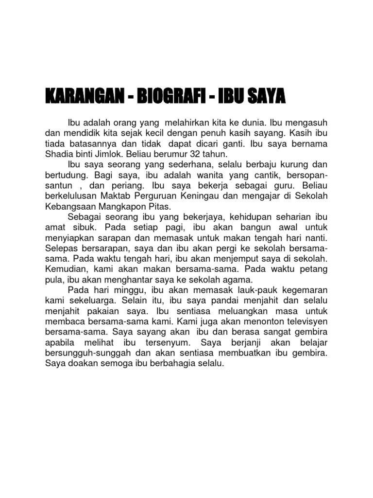 Karangan Ibu Pdf