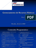 Aspectos de Gerenciamento Dos Recursos Hidricos