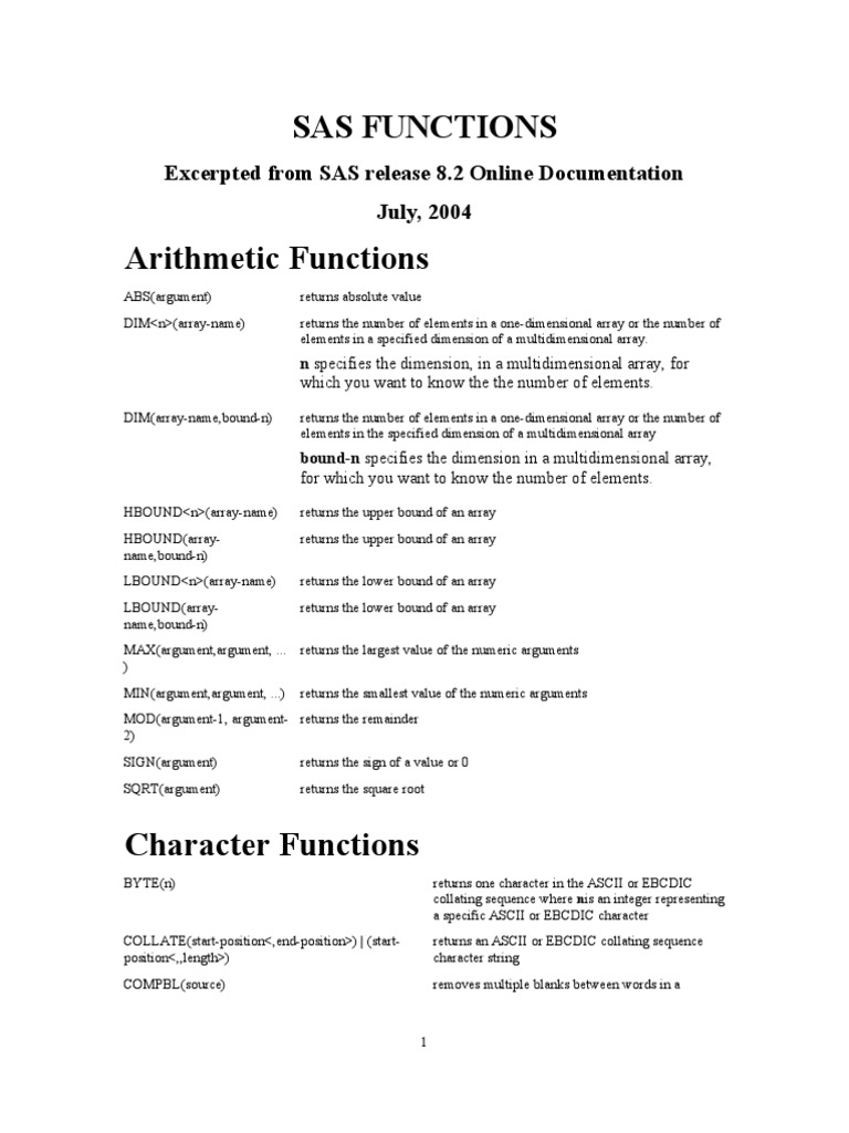 Simple and Regular SAS Functions | PDF | Trigonometric Functions ...
