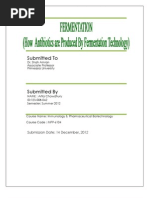 Download Fermentation  How Antibiotics are Produced By Fermentation Technology by Arfia Chowdhury Arifa SN151871319 doc pdf