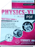 Physics 1 Aptitude (Entry) Test Notes Students Inn - 1st Year PDF