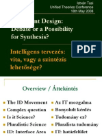Tasi István - Intelligens Tervezés - Vita, Vagy A Szintézis Lehetősége (2008-As Konferencia) - Metaelméleti Konferencia
