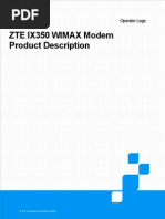 Download ZTE IX350 WIMAX Modem Product Description100715 by zbalouch15 SN151878306 doc pdf