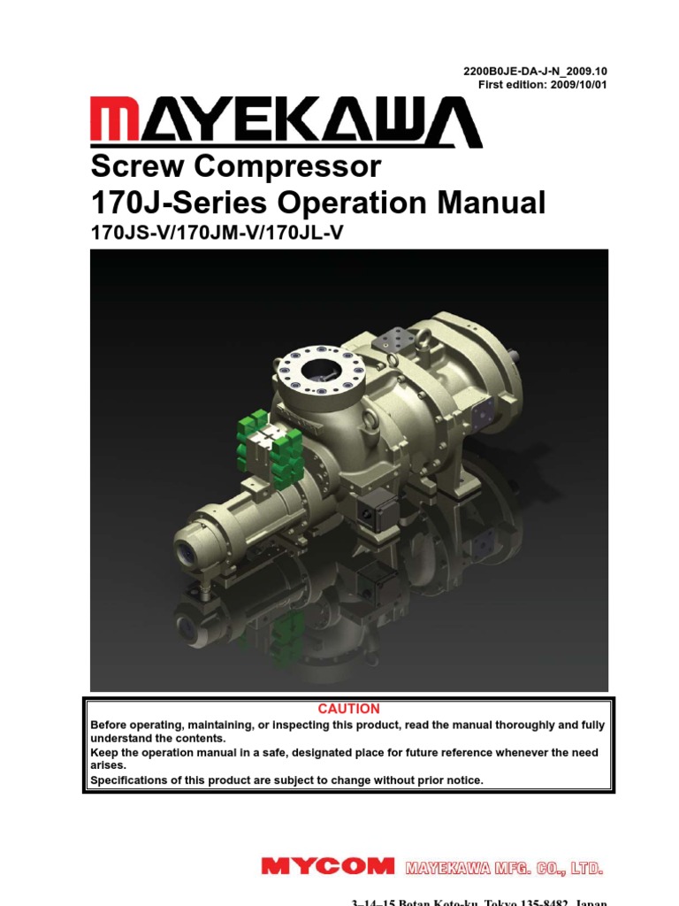 J Series Manual | Compresor de gas | Válvula