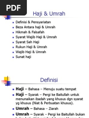 Haji Dan Umrah Pdf