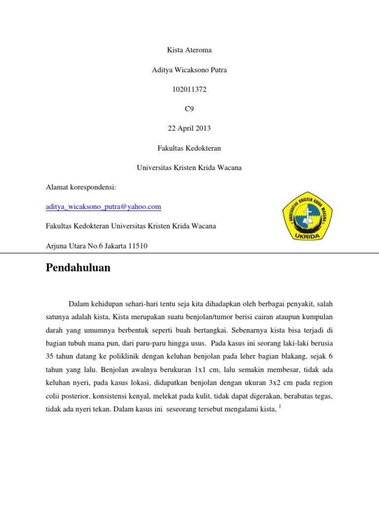 Kista Ateroma | PDF