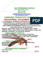 CAMPAÑA PARASITOS 2011 2