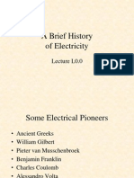  History of Electricity