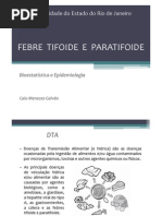 Febre Tifoide e Paratifoide