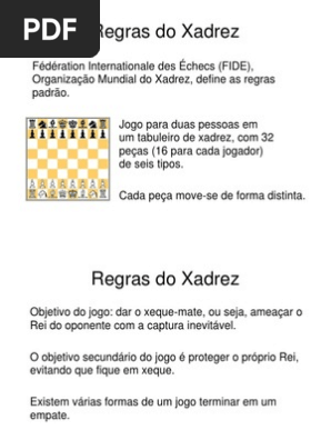 Regras, PDF, Xadrez