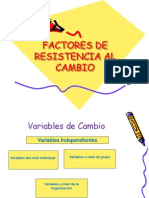 Cambio Resistencia