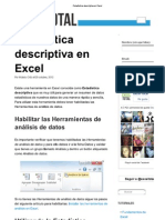 Estadística Descriptiva en Excel