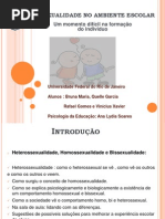 Apresentação Sexualidade no ambiente escolar