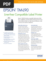 Epson TM-L90 Liner-Free Compatible Label Printer Brochure