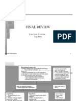 Review Final corporate finance