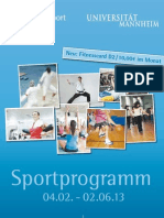 Sportprogramm Mannheim 2013