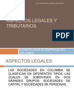 Aspectos Legales y Tributarios