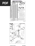 Download McCulloch Parts and specs for multiple models trimmers by dritzz73 SN15197202 doc pdf