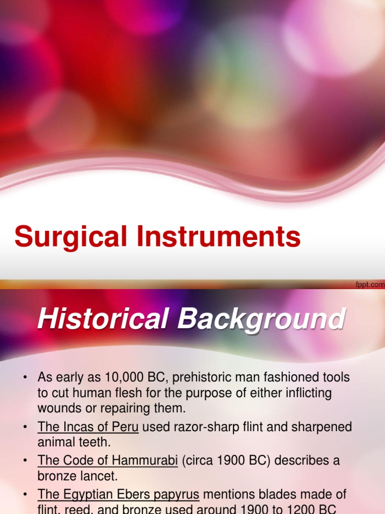 Surgical Instrumentation PDF Blade Knife