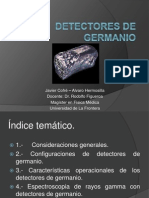 Detectores de Germanio, Javier Cofré y Alvaro Hermosilla.