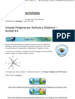 (Criando Poligonal Por Azimute e Distância - ArcGIS 9.2 Sadeck - Geotecnologias) PDF