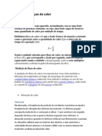 Fluxo e Absorçao de calor