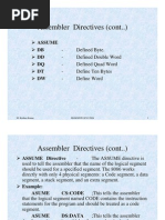 Assembler Directives