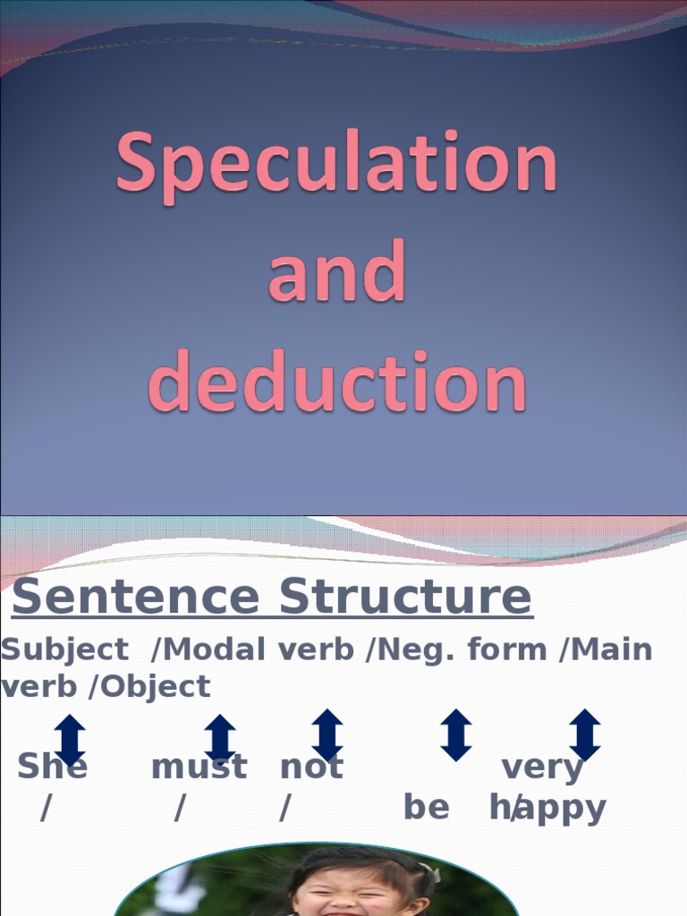 Speculation and Deduction 2 Syntax Grammar