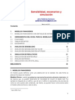 Sensibilidad, Escenarios y Simulacion