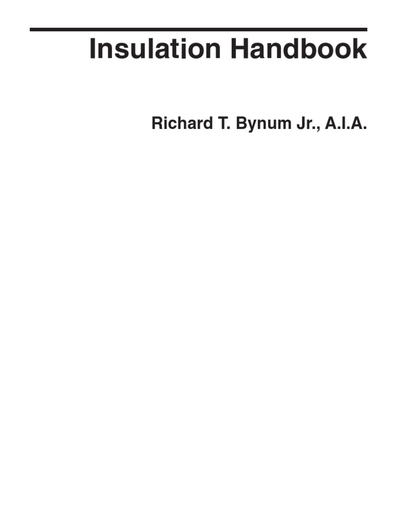 Insulation Handbook PDF Business