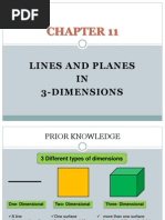 Form 4 Chapter 11 Lines and Planes in 3-Dimensions