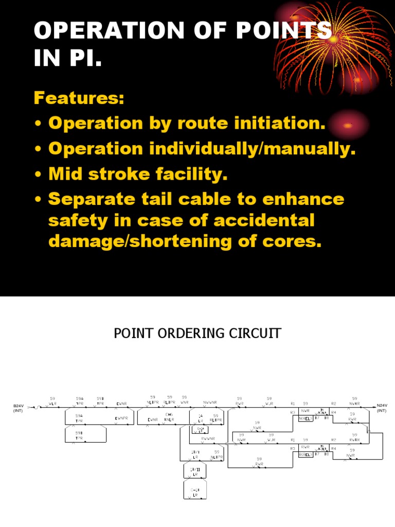 Point Machine Operation and Circuit Design | PDF | Relay | Components
