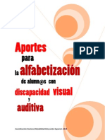 Aportes Alfabetizacion Alumnos Discapacidad Visual y Auditiva FINAL