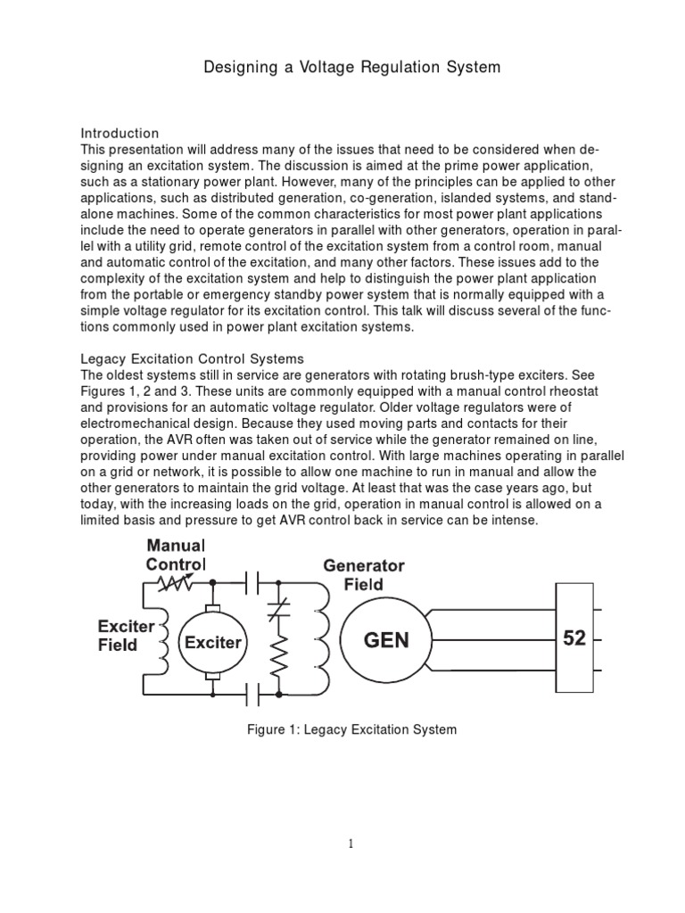Designing AVR Systems for Power Plants | PDF | Transformer | Electric ...